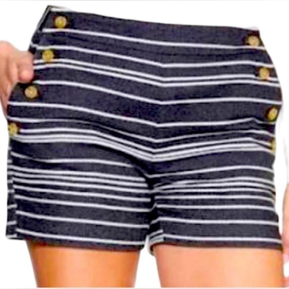 Banana Republic sailor striped shorts, size 0 - Picture 1 of 6